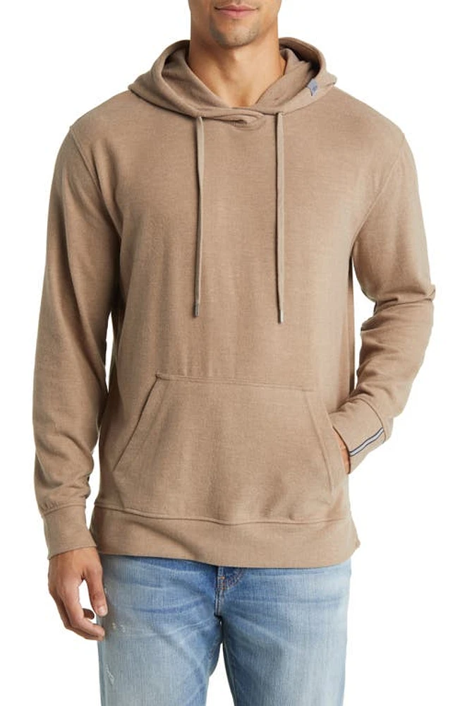 Stone Rose Performance Tech Fleece Hoodie Fossil at Nordstrom,