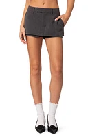 EDIKTED Sloan Mini Skort Dark-Gray at Nordstrom,