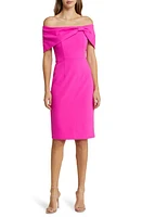 Vince Camuto Women's Bow Collar Off the Shoulder Dress in Fuchsia at Nordstrom, Size 10