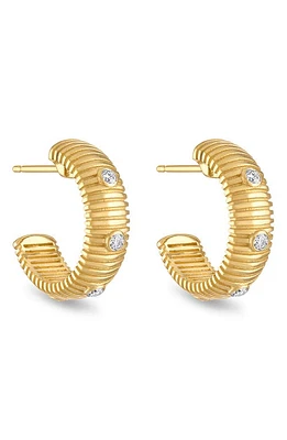 Pamela Zamore Clio Diamond Small Hoop Earrings in Gold at Nordstrom