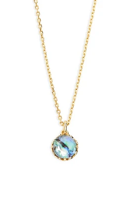 Kate Spade New York round crystal pendant necklace in Blue Multi at Nordstrom