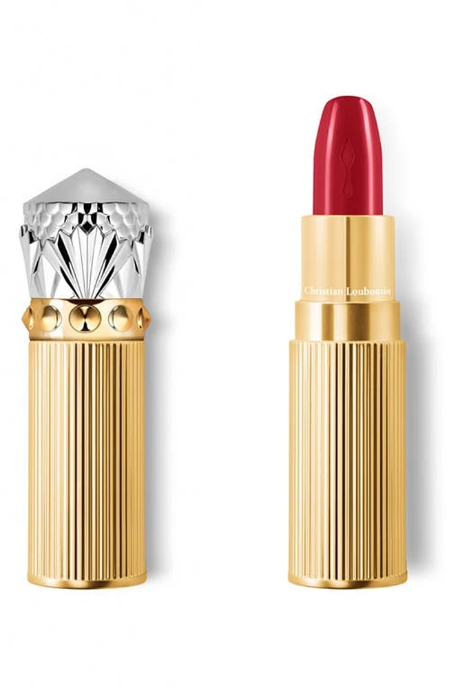 Christian Louboutin Rouge Louboutin Silky Satin On the Go Lipstick in Grenade Love 816 at Nordstrom