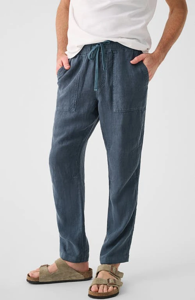 Faherty Linen Drawstring Pants at Nordstrom,