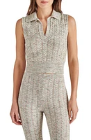 Steve Madden Amina Sleeveless Cotton Blend Sweater Grey at Nordstrom,