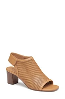 Johnston & Murphy Evelyn Open Toe Bootie Tan Glove at Nordstrom,