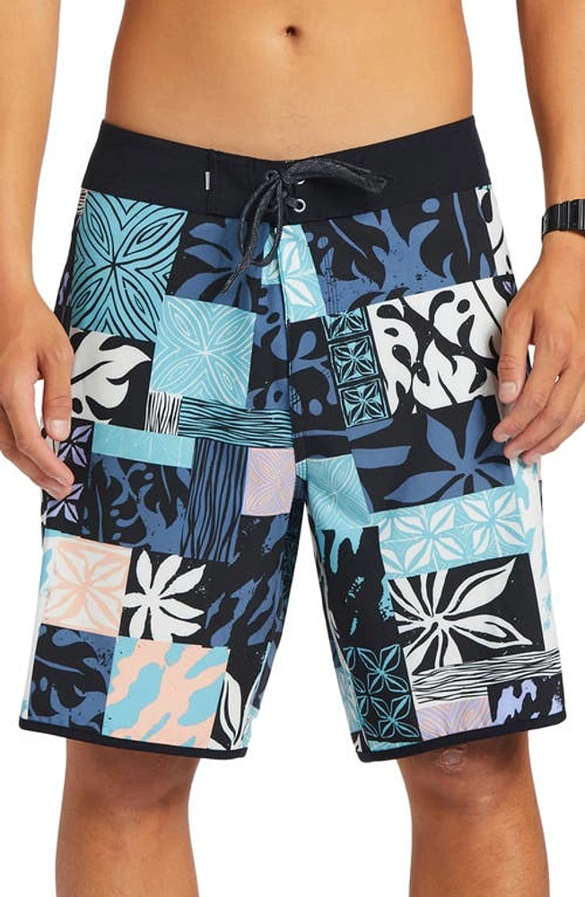 Quiksilver Surfsilk Hawaii Scallop Board Shorts in Black at Nordstrom, Size 38