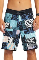 Quiksilver Surfsilk Hawaii Scallop Board Shorts in Black at Nordstrom, Size 38