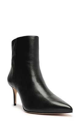 Schutz Mikki Mid Pointed Toe Bootie in Black at Nordstrom, Size 5