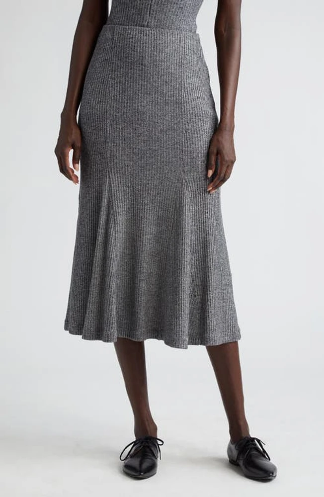 BITE Studios Rib Skirt Black And White at Nordstrom,