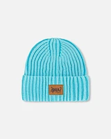 Deux Par Deux Unisex Solid Knit Hat Turquoise at Nordstrom