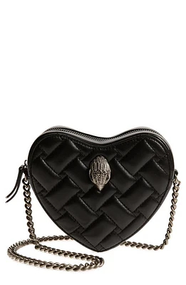 Kurt Geiger London Kensington Heart Crossbody Bag in Black at Nordstrom