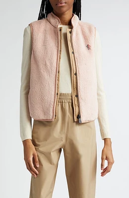 Moncler Grenoble Reversible Water Repellent Zip Vest Pink at Nordstrom,