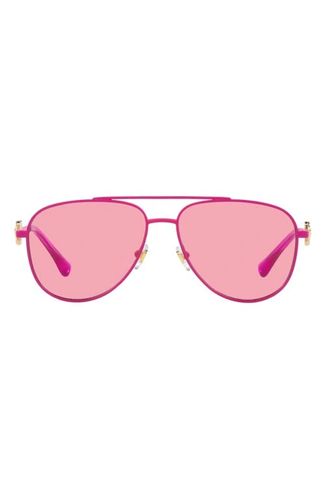 Versace 52mm Pilot Sunglasses in Pink at Nordstrom