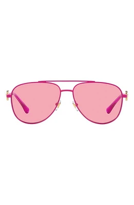 Versace 52mm Pilot Sunglasses in Pink at Nordstrom