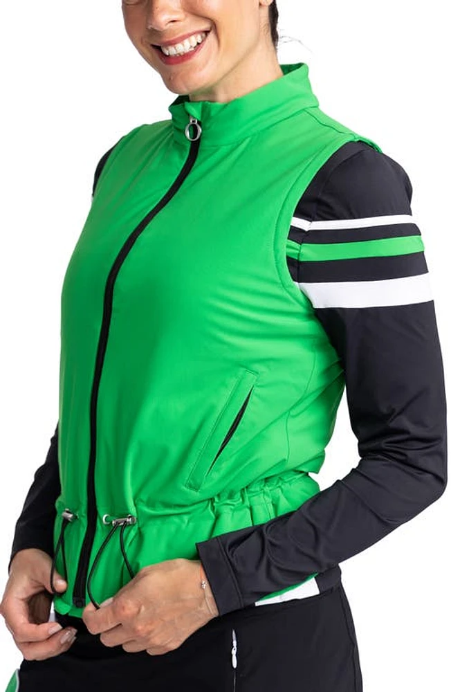 KINONA Layer Slayer Golf Vest Rye Grass Green at Nordstrom,