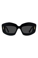 Loewe Silver Screen 49mm Rectangular Sunglasses in at Nordstrom