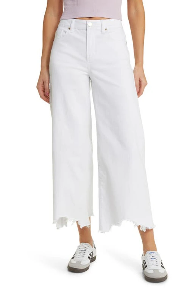 1822 Denim High Waist Wide Leg Jeans White at Nordstrom,