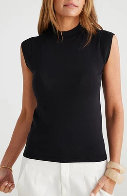 Brave+True Paula Mock Neck Cap Sleeve Sweater at Nordstrom,