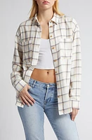 BP. Plaid Oversize Cotton Flannel Button-Up Shirt at Nordstrom,