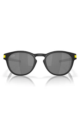 Oakley Latch 53mm Prizm Oval Sunglasses in Matte Black at Nordstrom