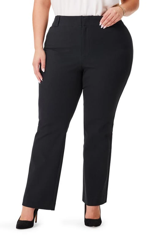 NIC+ZOE Plaza Demi Bootcut Ankle Pants in Black Onyx at Nordstrom, Size 16W