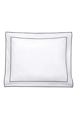 Matouk Ansonia Pillow Sham in White/Navy at Nordstrom