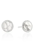 Anna Beck Hammered Stud Earrings in Silver at Nordstrom