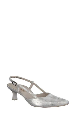 Paul Green Tabitha Slingback Pointed Toe Pump in Mineral Antic Metallic at Nordstrom, Size 7.5Us