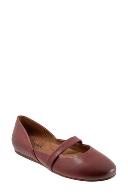 SoftWalk Samara Flat Dk Red at Nordstrom,