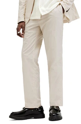 AllSaints Mars Straight Leg Cotton Poplin Pants Bailey Taupe at Nordstrom,