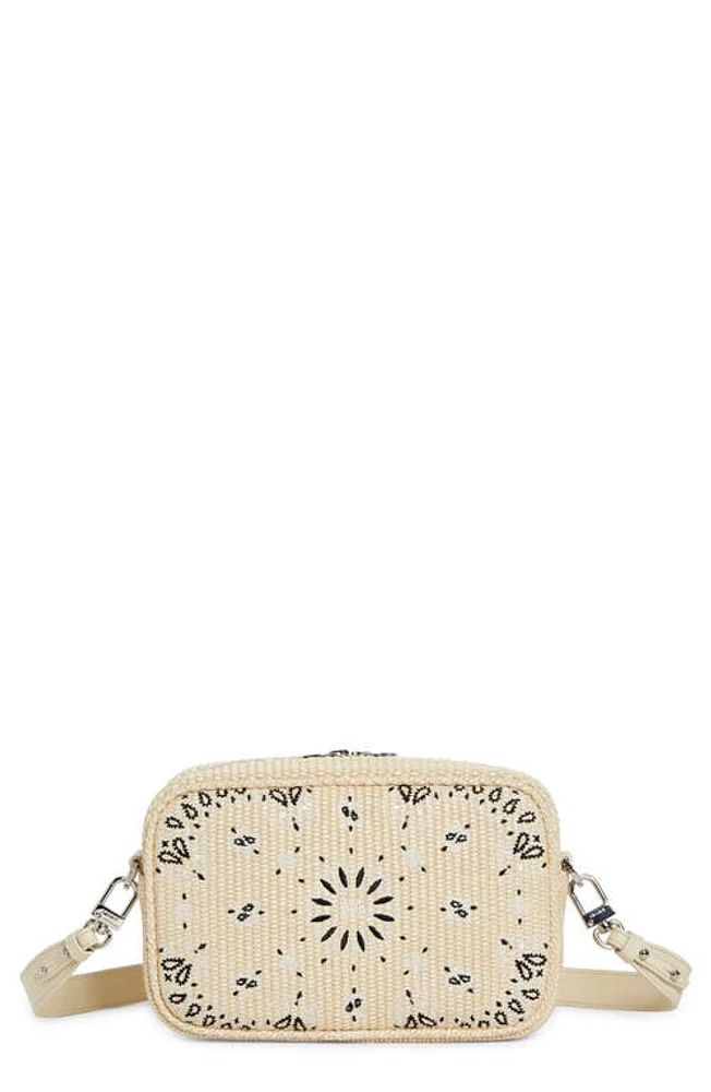 AMIRI Bandana Embroidered Camera Bag in Alabaster at Nordstrom