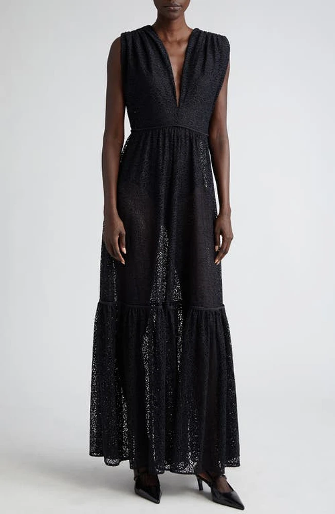 BITE Studios Prato Lace Maxi Dress Black at Nordstrom, Us