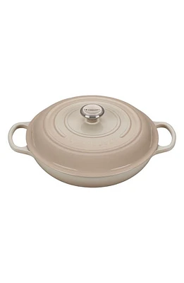 Le Creuset Signature 3.5-Quart Enameled Cast Iron Braiser in Meringue at Nordstrom