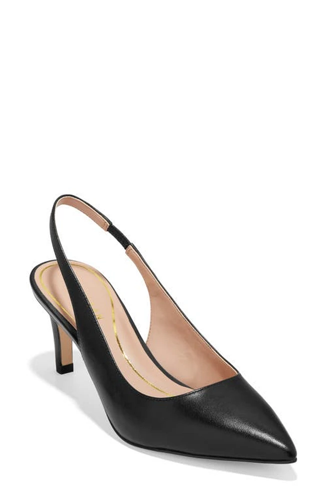 Cole Haan Vandam Slingback Pump Black Prin at Nordstrom,