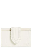 Jacquemus Le Porte Carte Bambino Card Case in Light Ivory 115 at Nordstrom