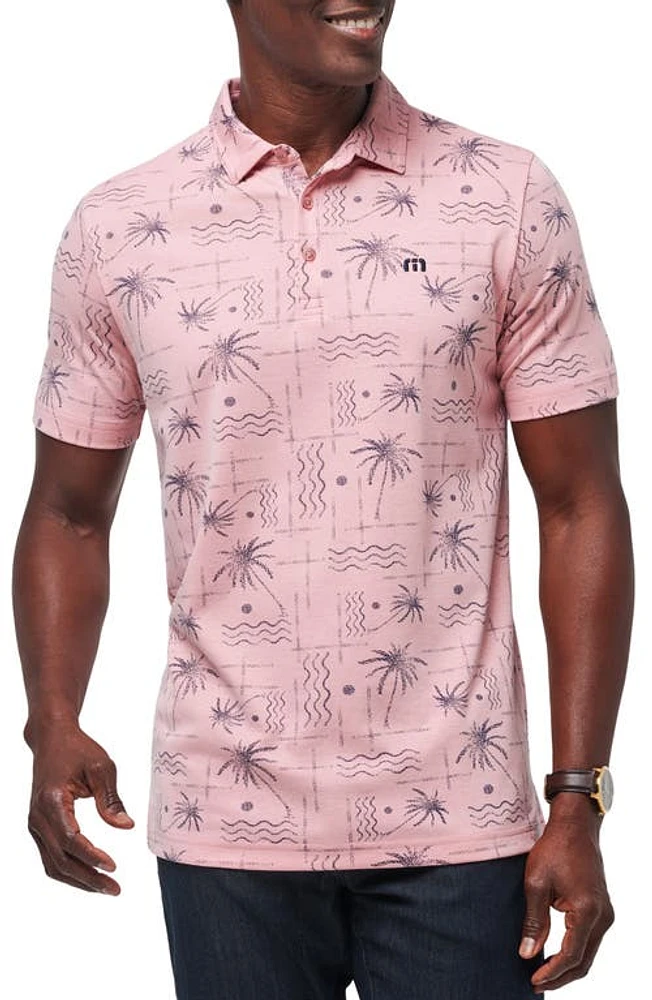 TravisMathew Coconut Palm Polo Heather Blush at Nordstrom,