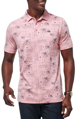 TravisMathew Coconut Palm Polo Heather Blush at Nordstrom,