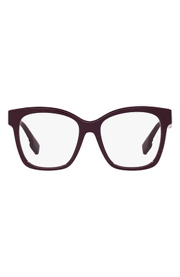 burberry Sylvie 53mm Square Optical Glasses in Bordeaux at Nordstrom