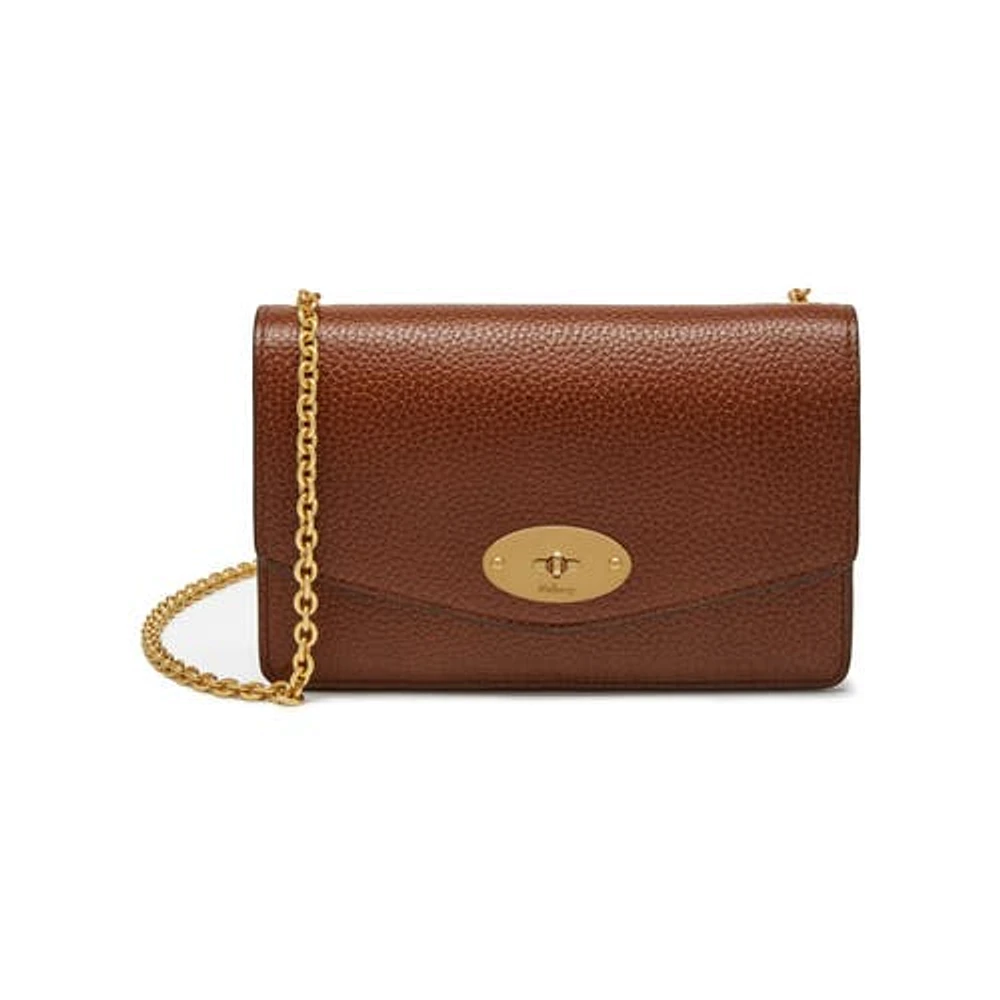 Mulberry Small Darley Leather Clutch in Oak at Nordstrom