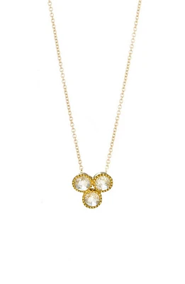 Sethi Couture Grace Rose Cut Diamond Pendant Necklace in Yellow at Nordstrom, Size 16 In