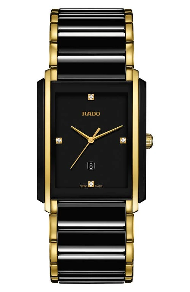 RADO Integral Diamond Ceramic Bracelet Watch