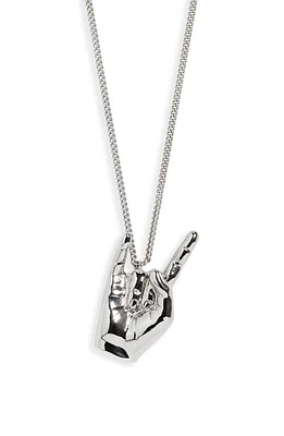 Y/Project Men's Mini Rock-On Pendant Necklace in Silver at Nordstrom