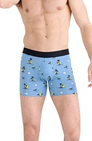 SAXX DropTemp Cooling Cotton Slim Fit Boxer Briefs Offshore Breeze- Blue at Nordstrom,