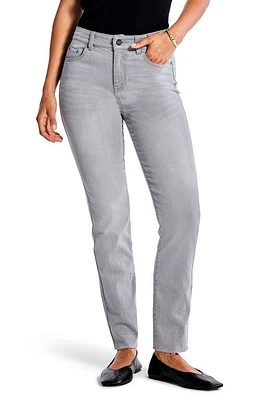 NIC+ZOE Ankle Straight Leg Jeans Mercury at Nordstrom,