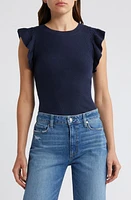 VERO MODA Malou Flutter Sleeve Rib Sweater at Nordstrom,