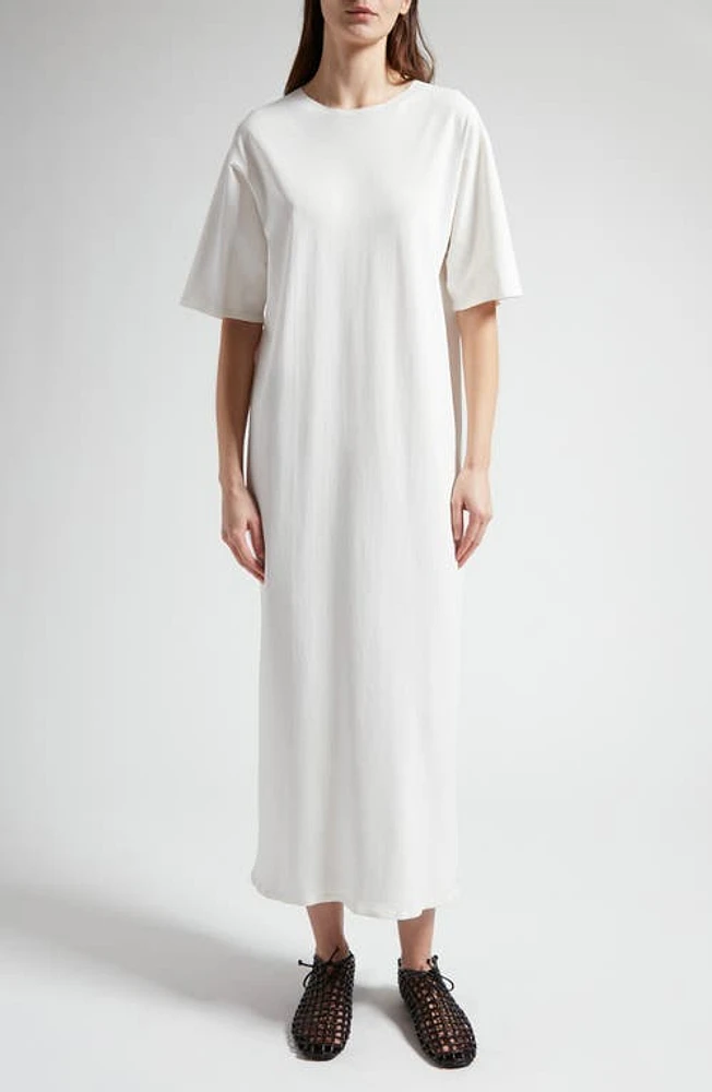 The Row Gitu Oversize Maxi T-Shirt Dress White at Nordstrom,