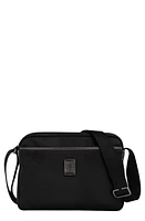 Longchamp Boxford Recycled Canvas & Leather Camera Crossbody Bag in Black at Nordstrom