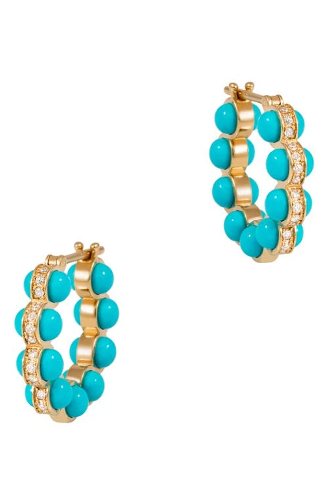 L'Atelier Nawbar The Atom Hoop Earrings in Cobalt at Nordstrom