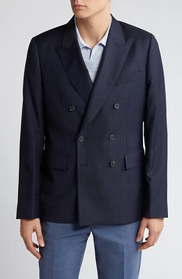 Paul Smith Pinstripe Wool Sport Coat Dark Navy at Nordstrom, Us