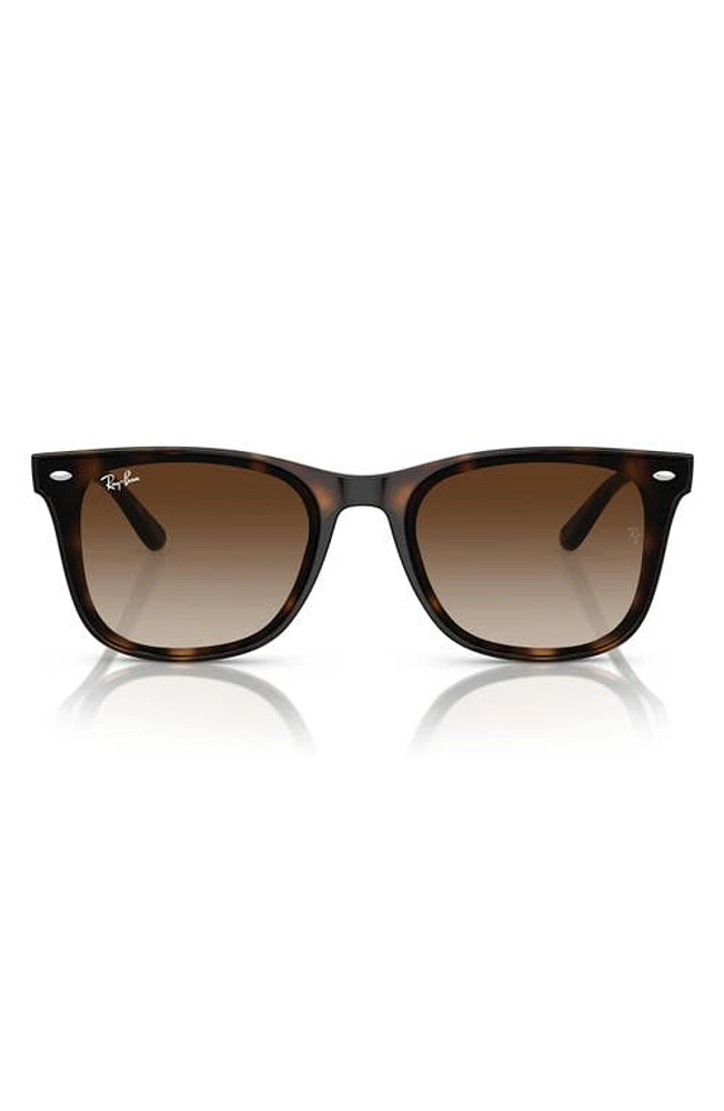 Ray-Ban 65mm Gradient Oversize Square Sunglasses in Havana at Nordstrom